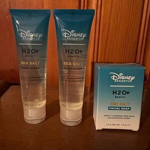 Disney Resorts H2O Beauty Sea Salt Body Wash & Facial Soap-New